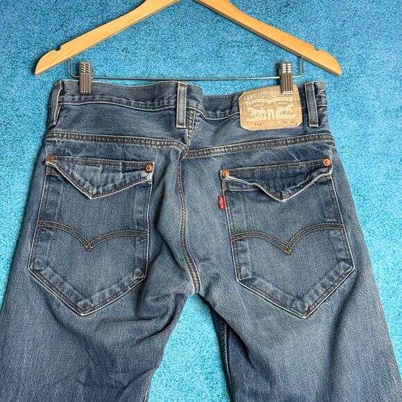 Levi’s 514 Men’s Jeans 34x34 Vintage Straight Fit 100% Cotton Made in Mexico - Picture 9 of 16